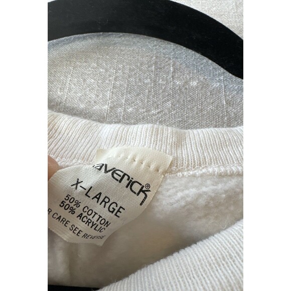 Maverick Sleeveless Sweatshirt Vintage 80s Style Women’s XL Made In USA - Picture 6 of 8